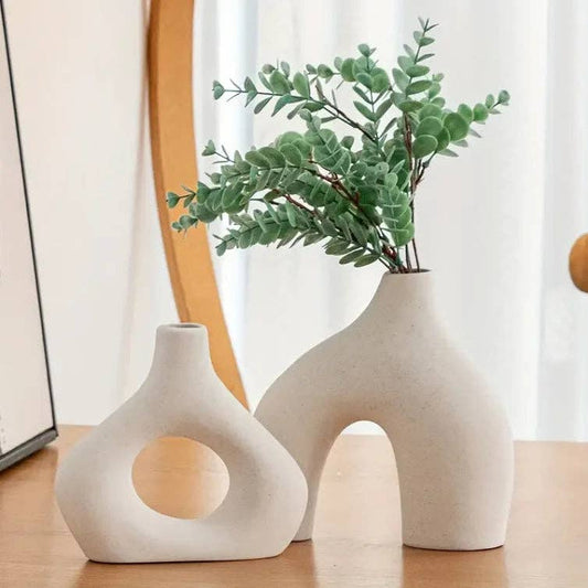 Langwerpige vaas, set van 2 stuks